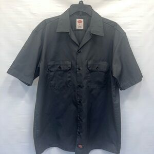 Dickies Shirt Mens Large Gray Polyester Blend Biker Brotherhood Graphic Print